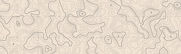 Geographic topographic map grid