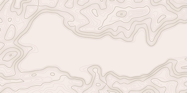 地理地図 コンツール地図抽象フレームデザイン