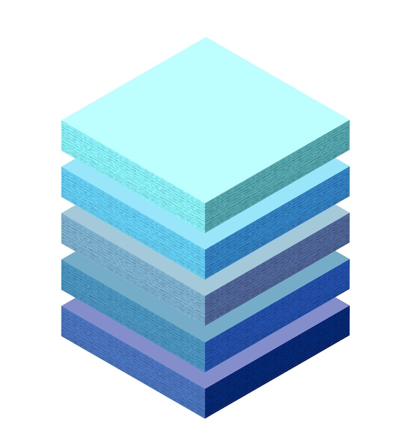 Vector geological and underground layers of soil under the isometric slice of the natural landscape