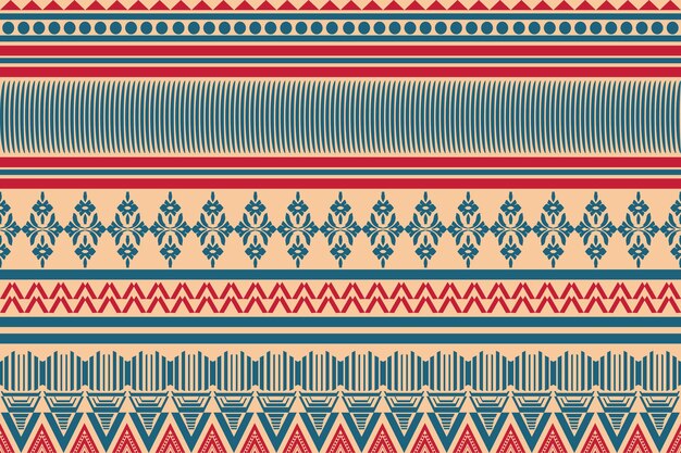 Vector geomagnetic seamless fabric patterns abstract hand tribal ethnic design backgrounds modern tribal