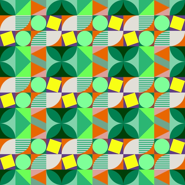 벡터 기하학 모자이크 패턴