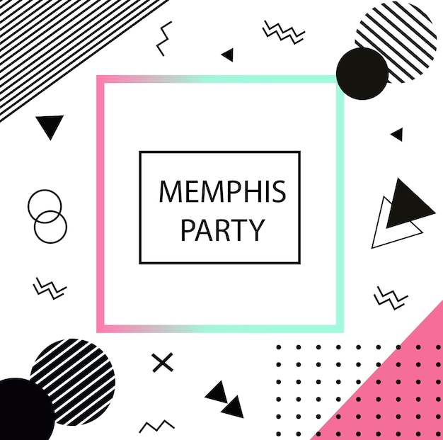 Geomestric memphis background