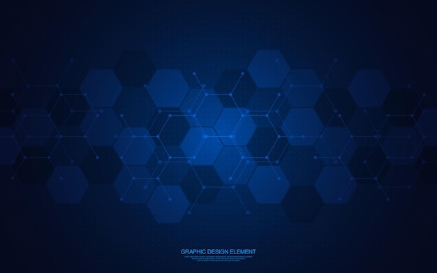 Geometric abstract background of innovation technology concept