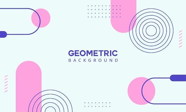 Geometric abstract background in minimal style