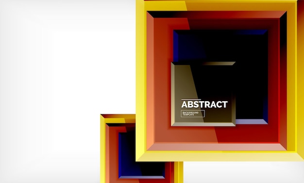 Geometric abstract background modern square design