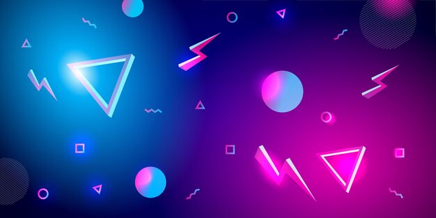 Vector geometric abstract background overlaps layer on bright decoration minimalist modern graphic design