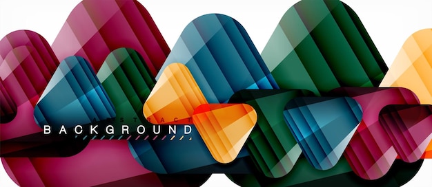 Vector geometric abstract background triangles