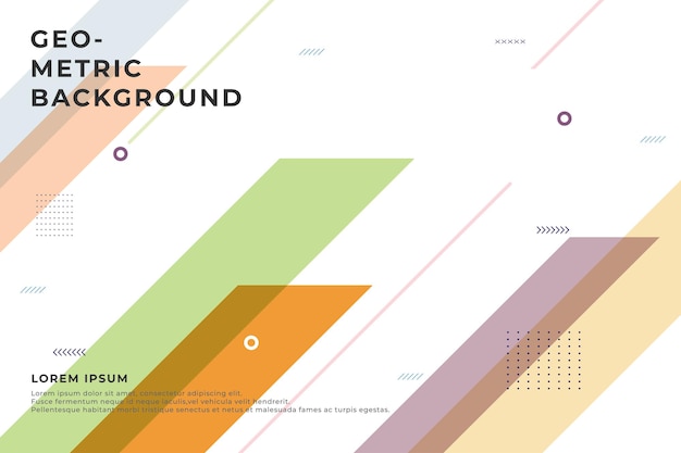 ベクトル パステルカラーの幾何学的な抽象的な背景