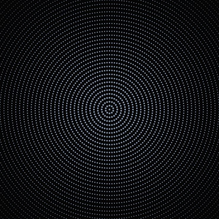 Vector geometric  abstract circular dot pattern  