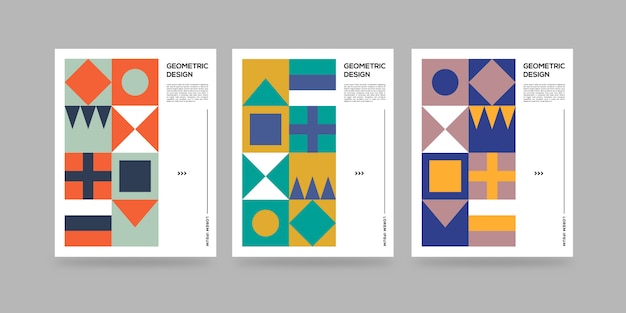 Vector geometric abstract covers