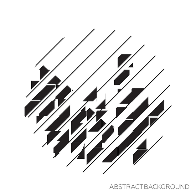 Vector geometric abstract design elements