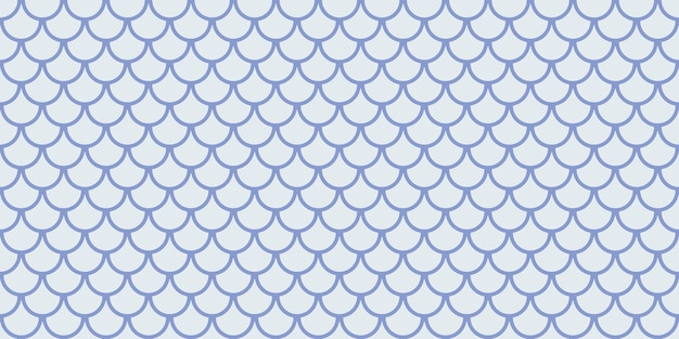 Geometric abstract fish scale vector pattern background