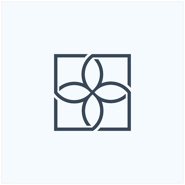 Геометрический абстрактный дизайн логотипа