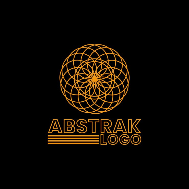 Vector geometric abstract logo simple unique and modern design