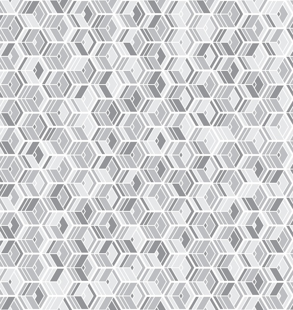 a geometric abstract pattern with light gray hexagons and repetition of different shapes in them