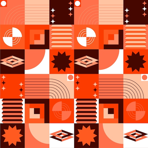 Vector geometric abstract shapes pattern