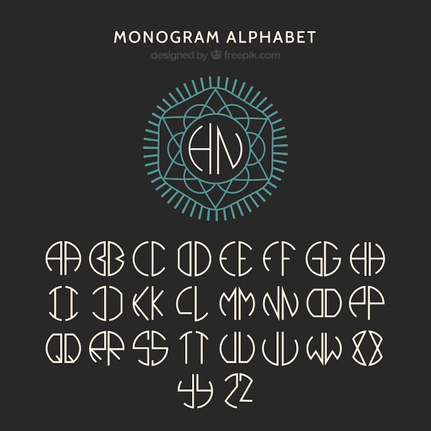 Geometric alphabet design