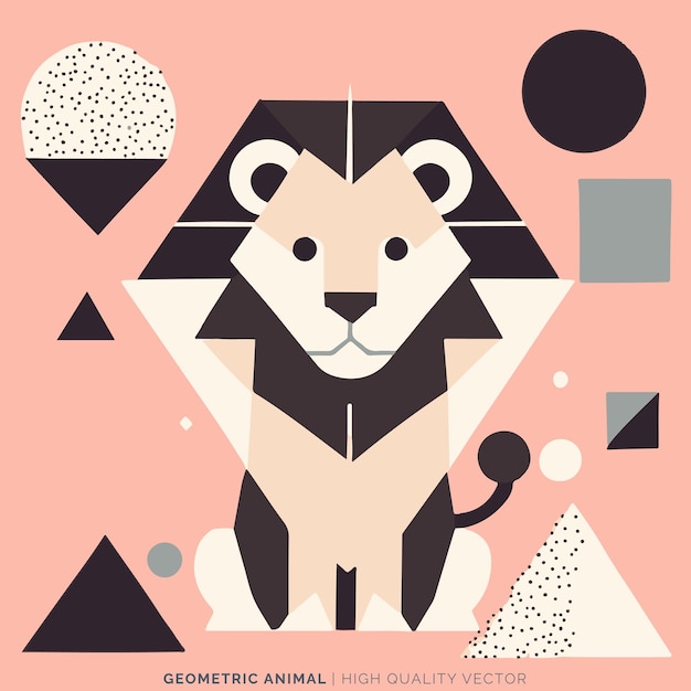 Vector geometric animal vector