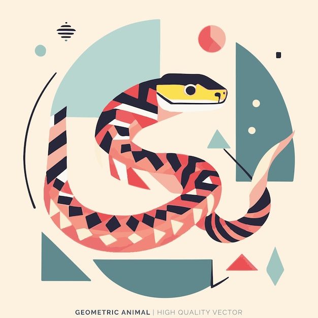 Vector geometric animal vector