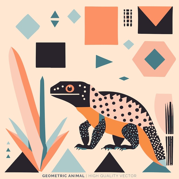 Vector geometric animal vector