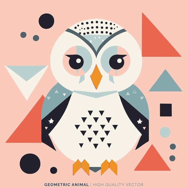 Geometric animal vector