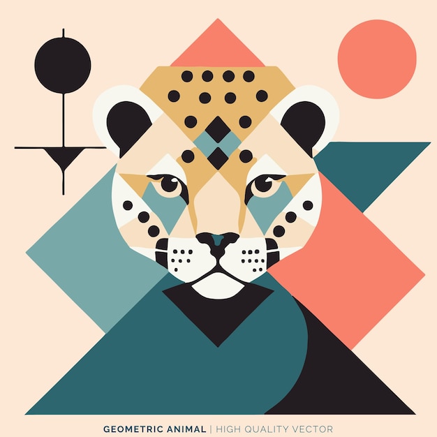 Geometric animal vector