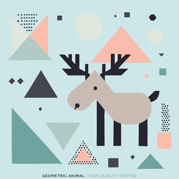 Geometric animal vector