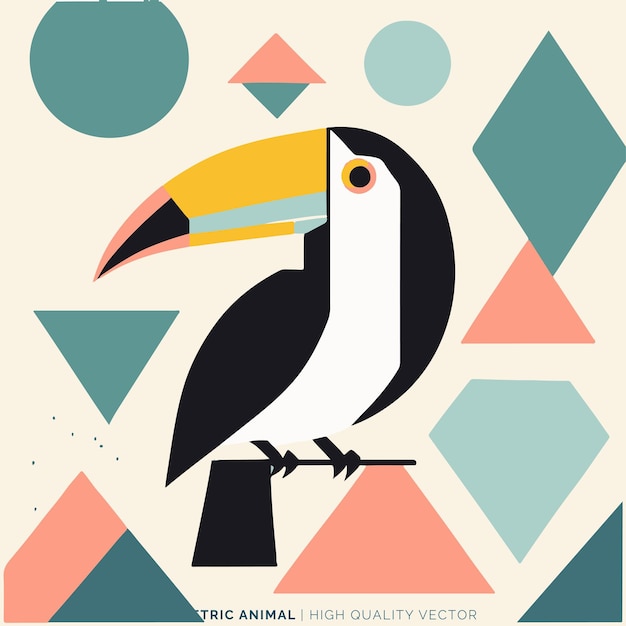 Vector geometric animal vector