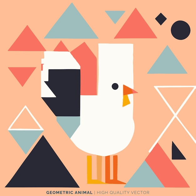 Vector geometric animal vector