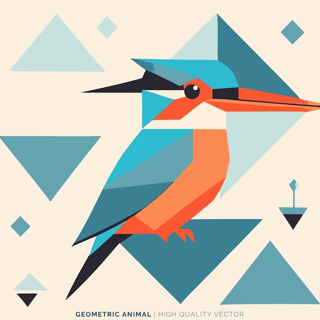 Vector geometric animal vector