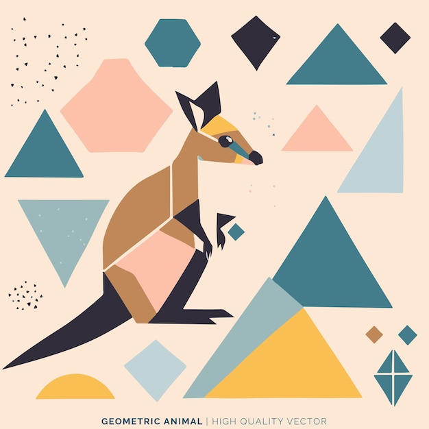 Geometric animal vector