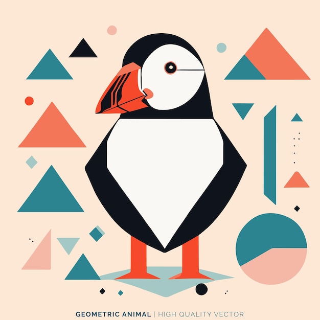 Vector geometric animal vector