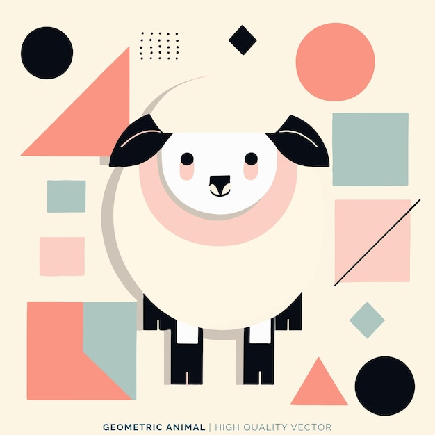 Vector geometric animal vector