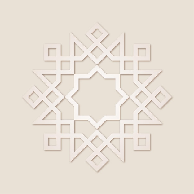 幾何学的なアラビア語のパターン飾りベクトル デザイン イラスト。