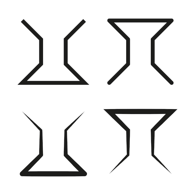 Geometric arrow patterns Directional line shapes Abstract Vector elements Angular pointer graphics