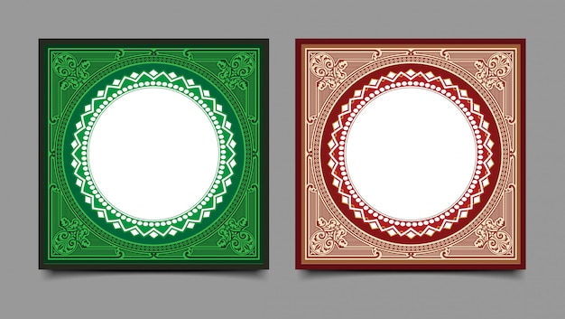 Vector geometric art border