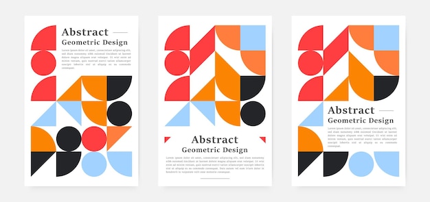 Geometric artwork cover set design