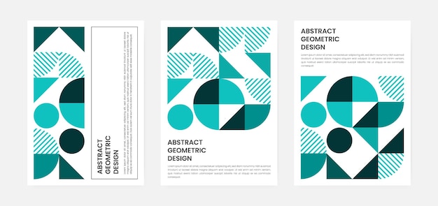 Geometric artwork cover set