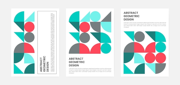 Geometric artwork cover set