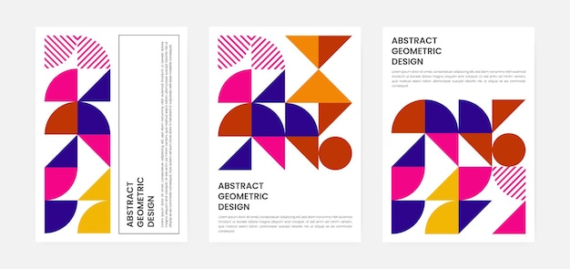 Geometric artwork cover set