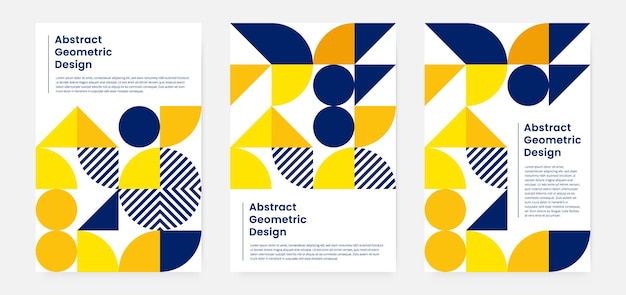 Geometric artwork cover set