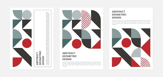 Geometric artwork cover set