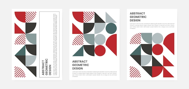 Geometric artwork cover set