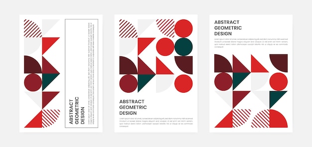 Geometric artwork cover set