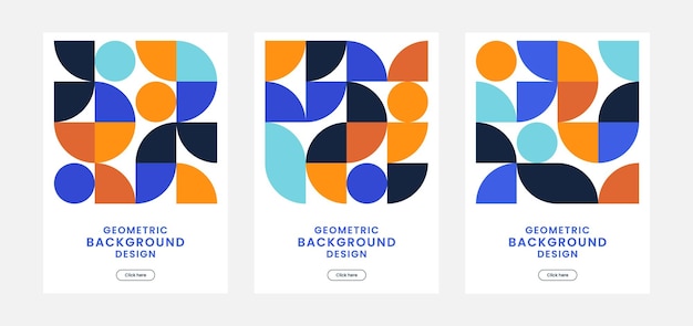 Geometric artwork cover set