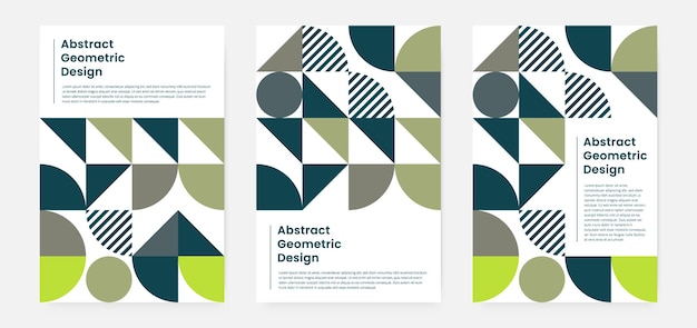 Geometric artwork cover set