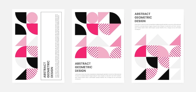 Geometric artwork cover set