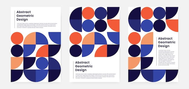 Geometric artwork cover set