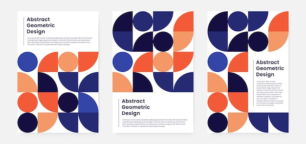 Geometric artwork cover set