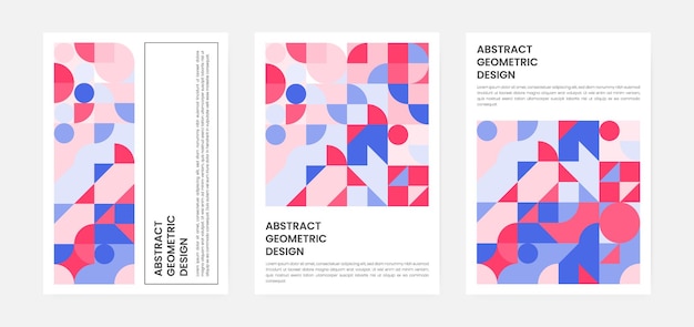 Geometric artwork cover set